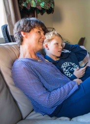 Ilse Avereyn met zoon
