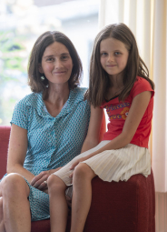 Laetitia Stragier met dochter Zoë