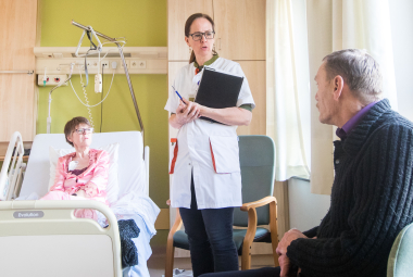 Oncocoach Sandra Bortels op ronde