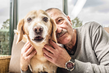  Naam André Dotreppe met hond