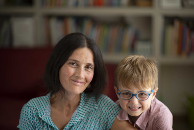 Laetitia Stragier met zoon Ernest