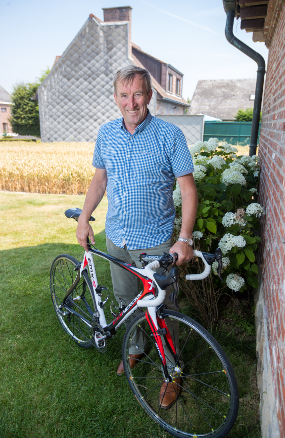 Ferdi Van Den Haute met fiets
