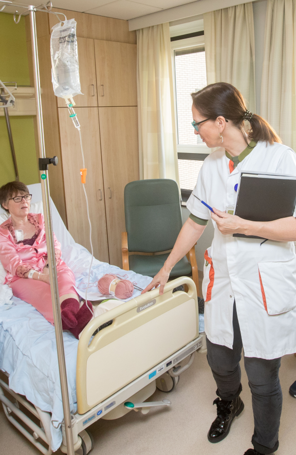 Oncocoach Sandra Bortels op ronde