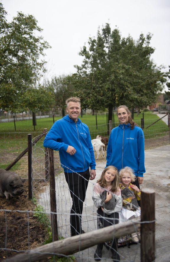Esther Geboers en gezin