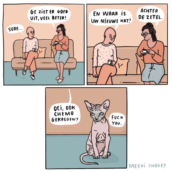 Cartoon Haarverlies